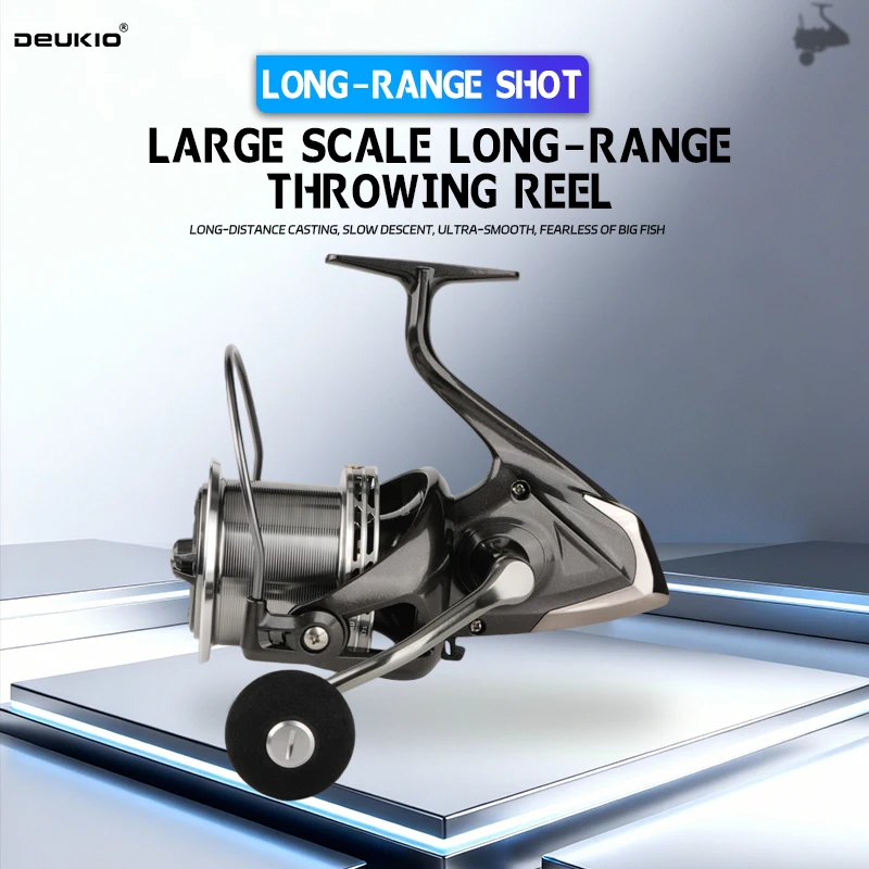 Surf Reel - DEUKIO Kołowrotek spinningowy 8000-16000, maksymalny hamulec
